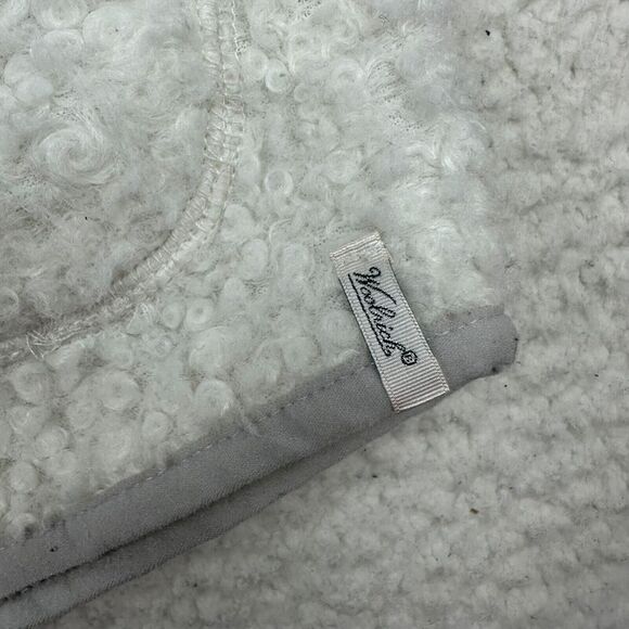 Woolrich Women's Siskiyou Fleece Vest Medium Ivory‎ Full Zip Cozy - Picture 7 of 9